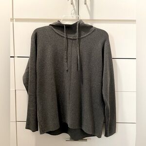 Banana Republic Charcoal Grey Long-Sleeved Hooded Sweater, Size XS Petite